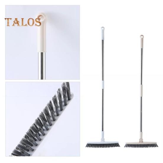 Floor Brush Ergonomic Design Heavy-Duty Long Handle Floor Scrubber with V-Shaped Brush Head Multi-Purpose Cleaner