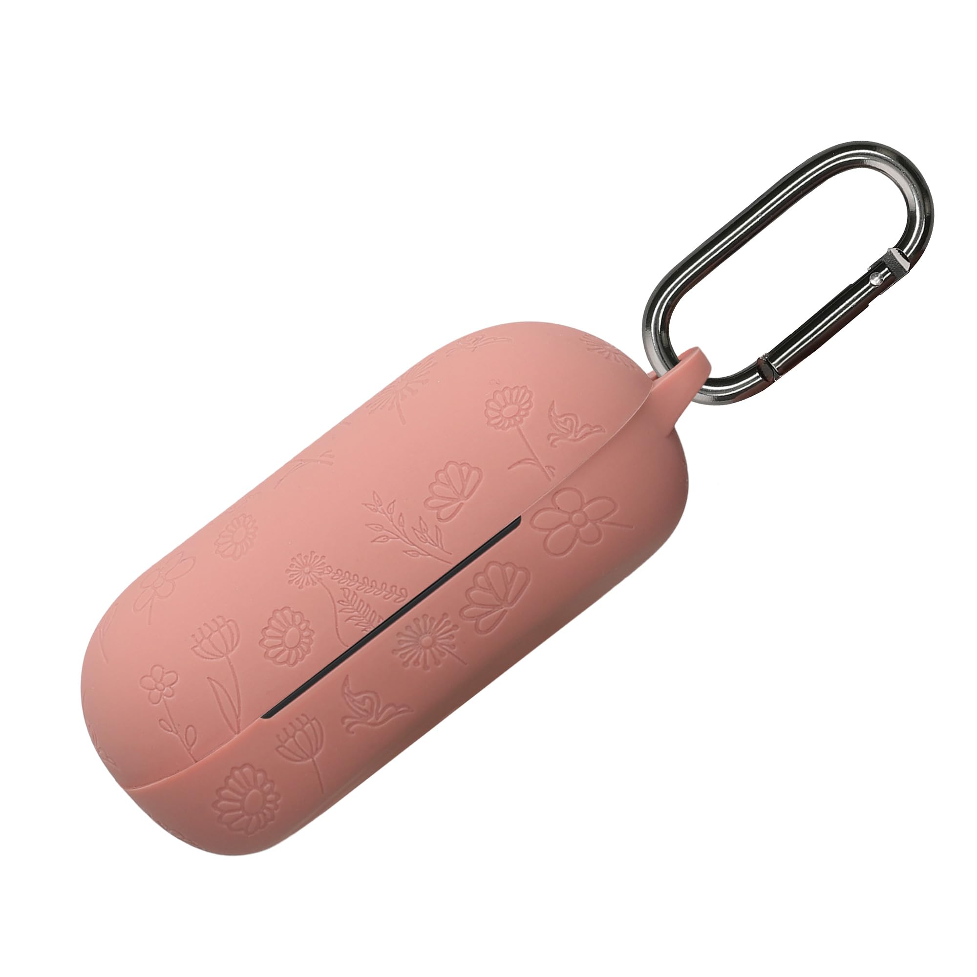 

kwmobile Earphone Case Compatible with Sony Case Protective Case Dustproof Shockproof Silicone Embossed Pattern Design WF-C700N -