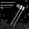 Mini Aluminum Alloy Bicycle Pump Portable Silver Pump Road Mountain Bike Pump Riding Tire Filling Pump Riding Equipment Outdoor