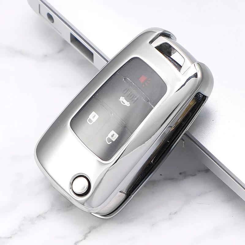 Tpu Car Key Case Cover Keychain For Chevrolet Cruze Aveo Trax Malibu Captiva For Buick Opel Vauxhall Astra Corsa Insignia Mokka