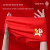Girls' 2026 Year of the Dragon Red Cotton Boxer Briefs, Breathable Class A Shorts for Children