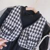 Girls' Spring Two-Piece Set: Vest Jacket + Dress