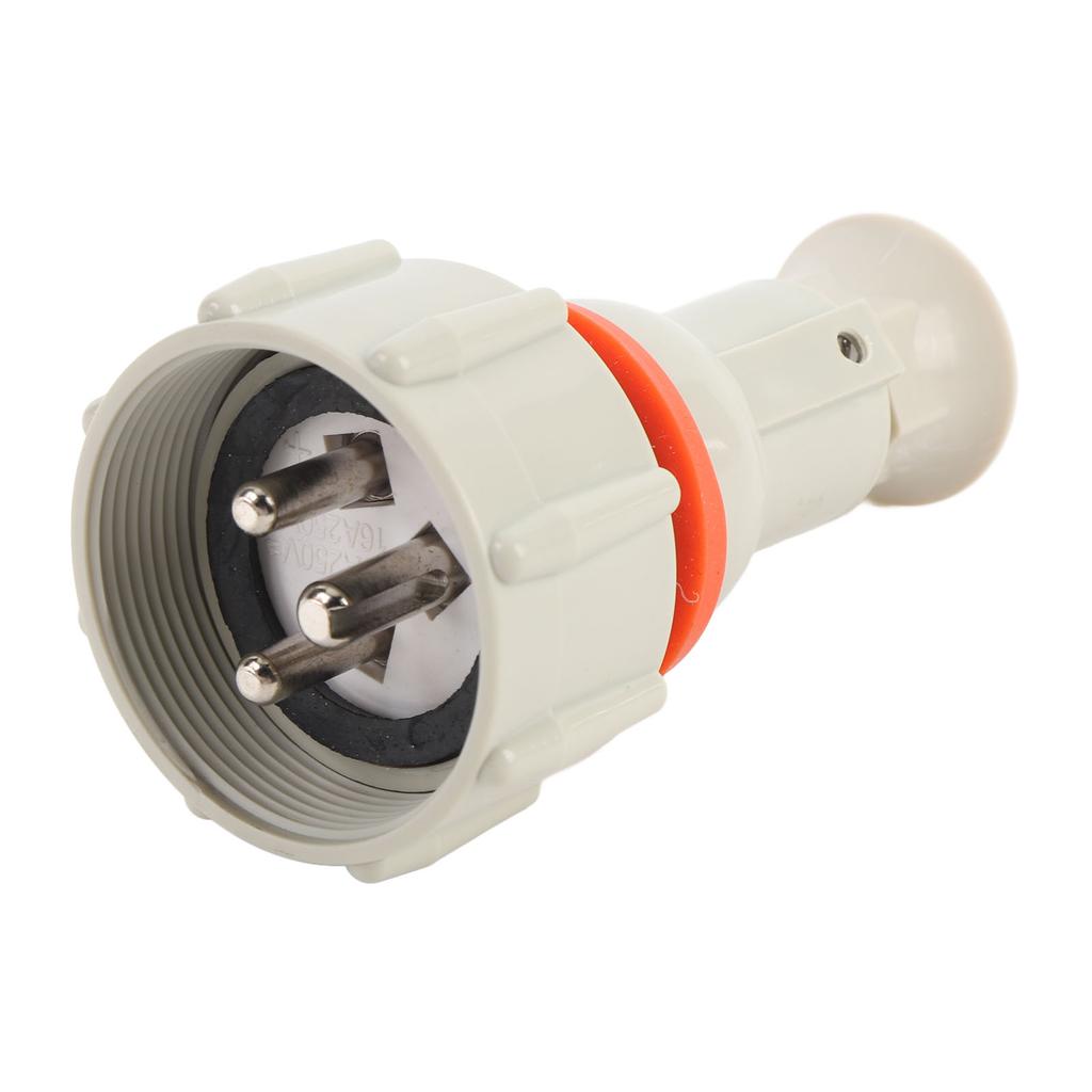 Plug Marinho Nylon Impermeabilização Alta Condutividade Elétrica Segurança Aprimorada Conector de Alimentação para Barco 3 Pinos para Convés de Cabine