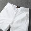 Summer Men's Slim Fit Straight Shorts Men Casual Workwear Beach Shorts Male Elastic Waist Multi Pockets Sportwear Men Cotton Pants