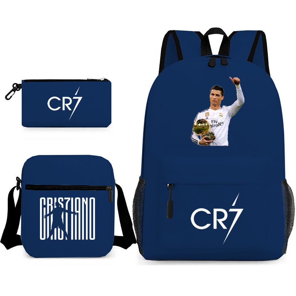 Stitc Cartoon Full Print Backpack Student Bag Pencil Case Two-Piece Set Children'S Backpack