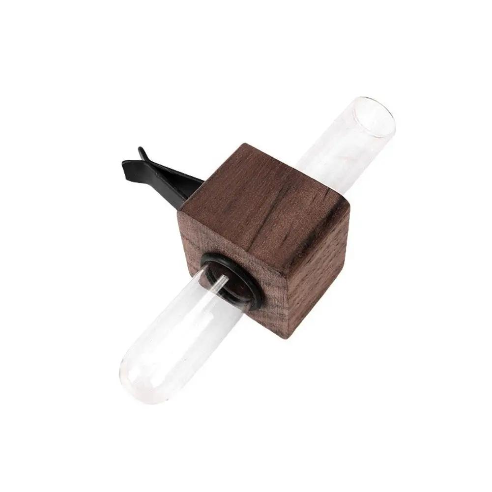 Creative Mini Car Flower Vase Clip Adjustable Car Vent Walnut Vent Glass And Dashboard Vase Decor Flower Car S3U9