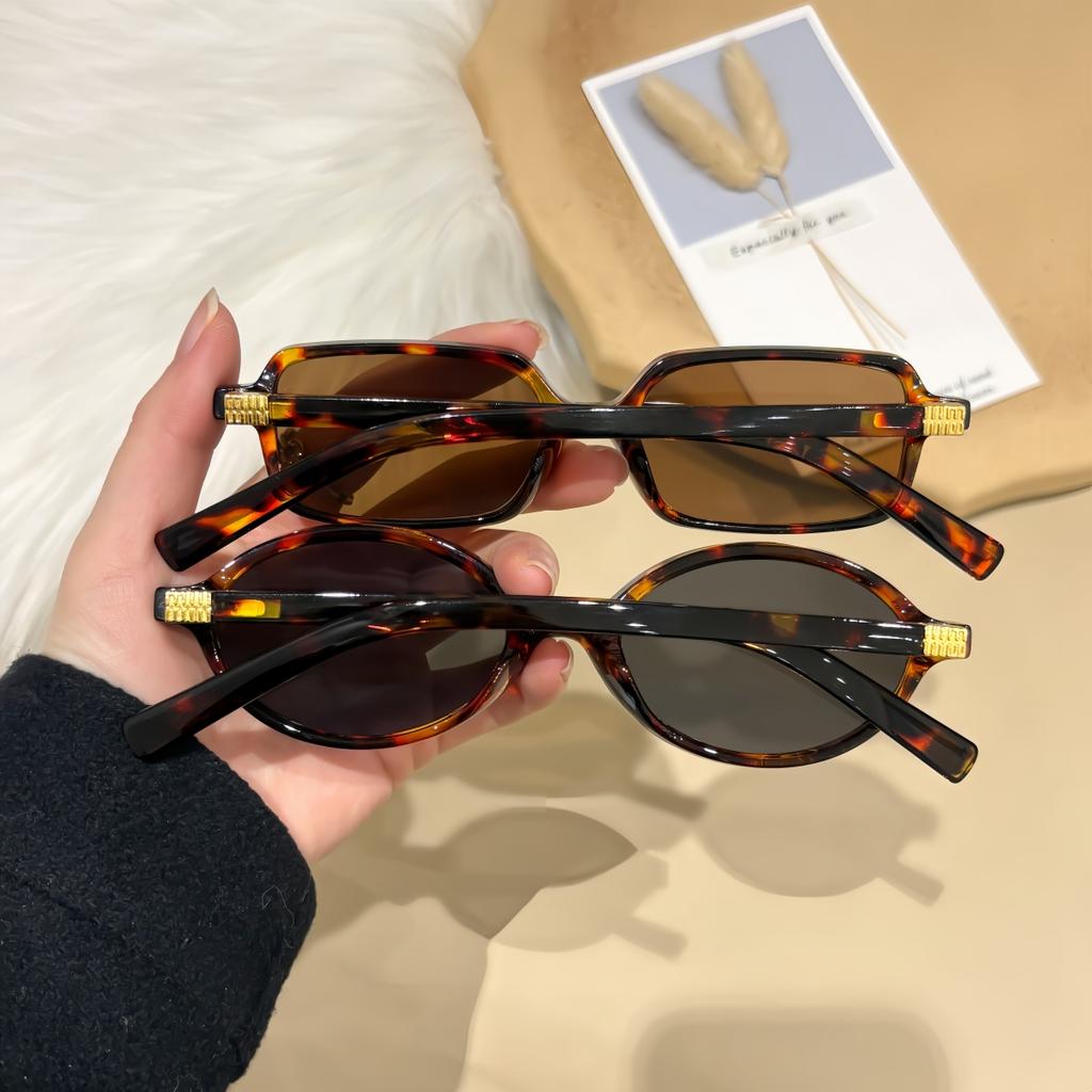 2pcs European and American Retro Fashion Y2K Sunglasses for Summer Sun Shading, Sun Protection, UV Protection, Lightweight Sungl