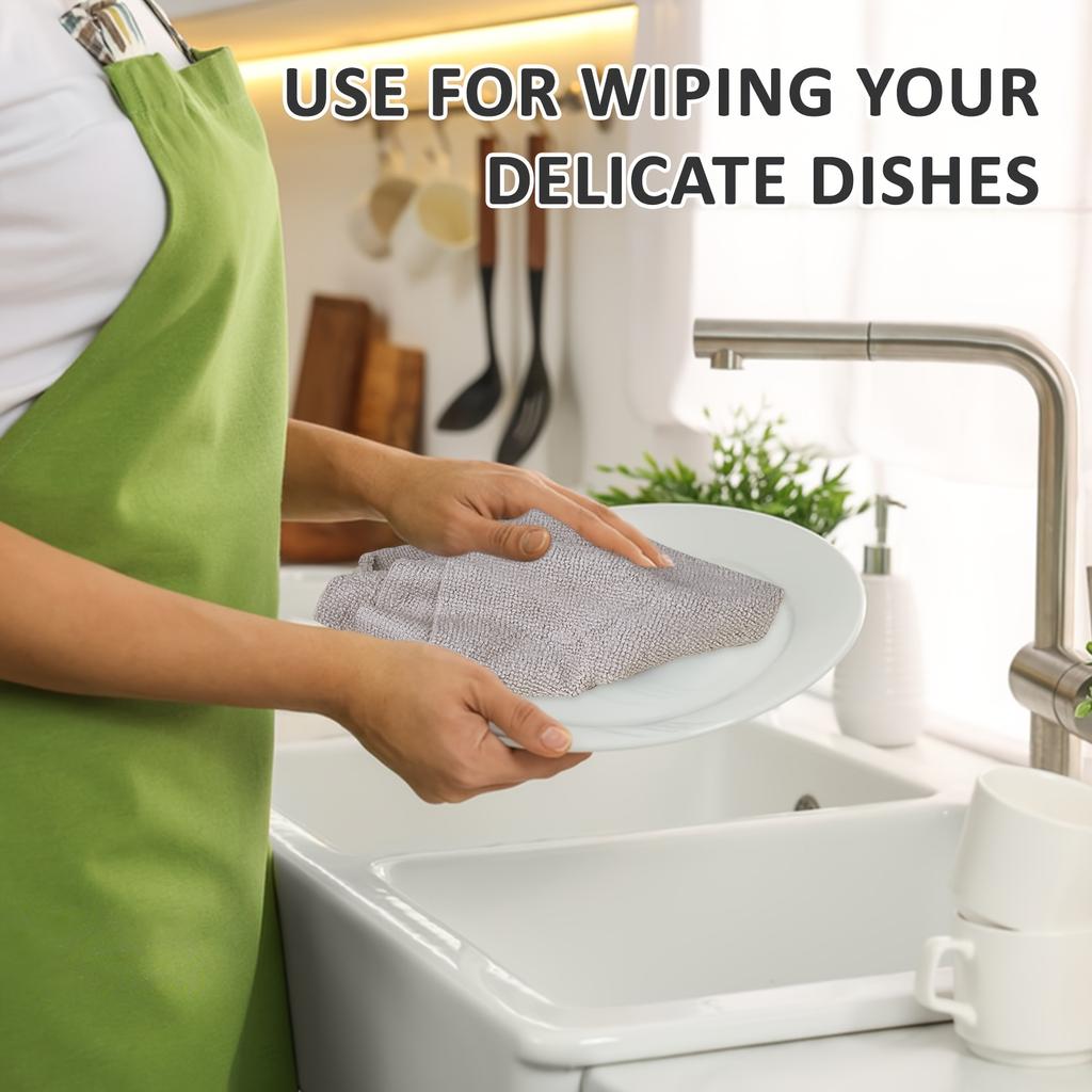 high quality50 Pack Washable Reusable Cleaning Cloths Microfiber Towel Tear Away Cleaning Towels Roll 12×12 Absorbent Rags Drying Dishcloths For