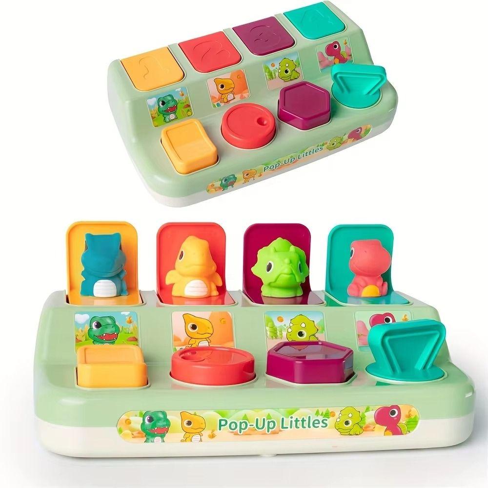 Montessori Interactive Animal Toy Box Cartoon Animals Activity Pop Up Toy  Kids Gifts