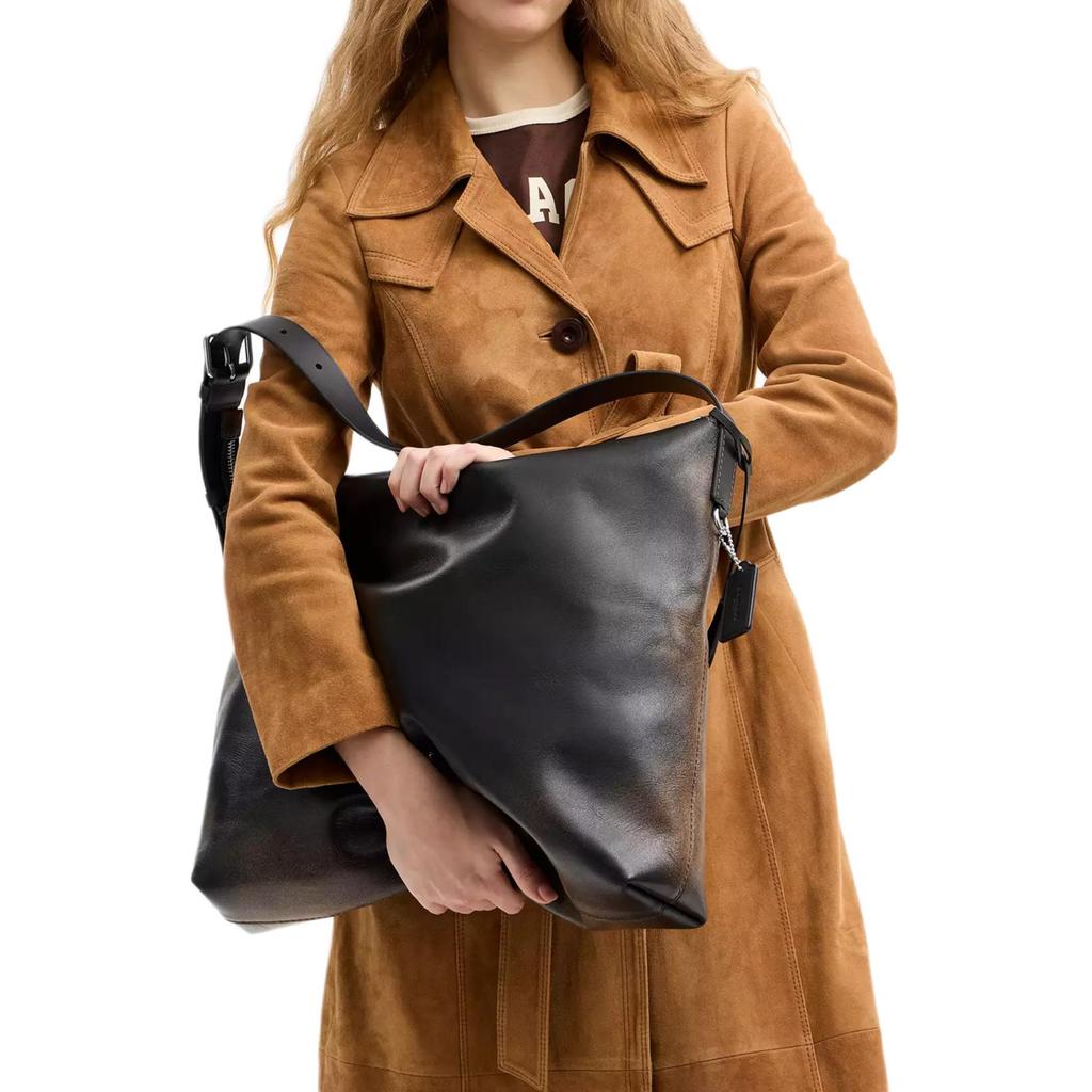 Coach Mott Messenger Bag mit Reißverschluss und verstellbarem Schultergurt Unisex Umhängetasche Braun CDU77-Y4B