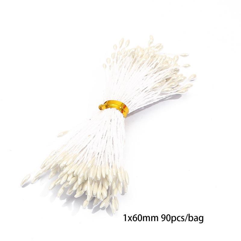 

Белый искусственный букет тычинок для DIY флористики, заколок для волос, ювелирных аксессуаров