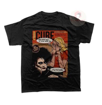 חולצת טי יוניסקס The Cure - חולצות טי - גברים נשים - חולצת אלבום Wish - שיר Friday I'm In Love - מוזיקת רוק