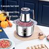 Stainless Steel Multi-Functional Meat Grinder & Vegetable Processor with High Power