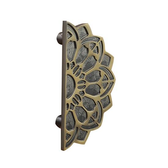 Pair of Mandala Door Handles 15.24cm Main Door Handles Antique Standard Handle