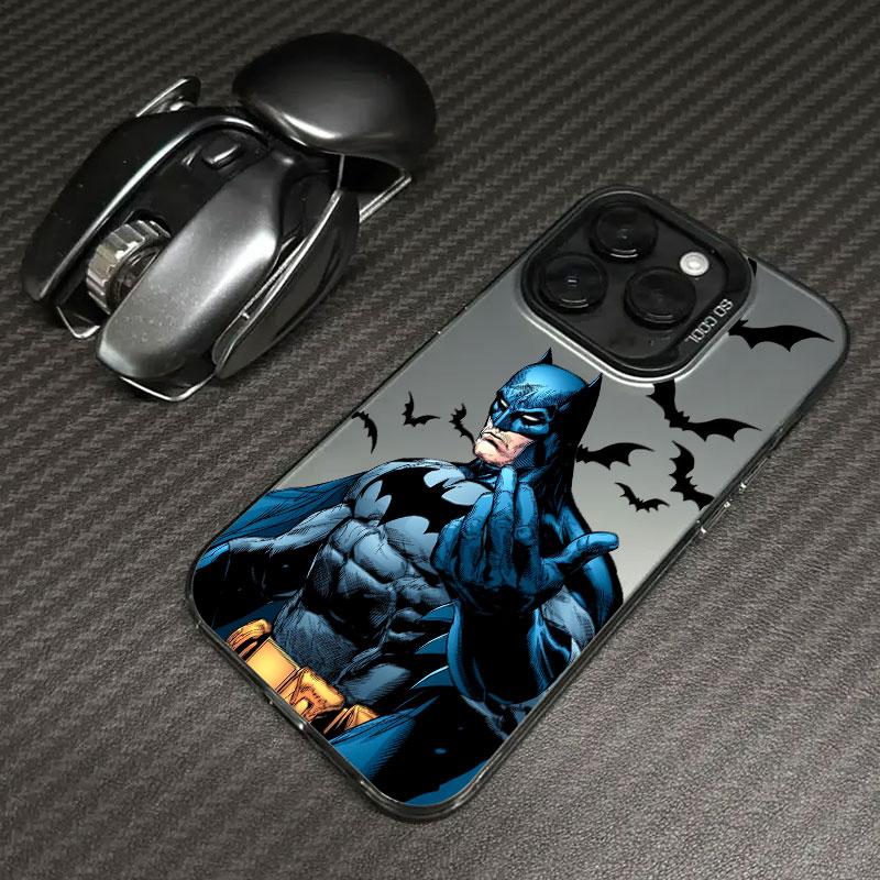 Cool B-Bats-man Logo Hero Phone Case For iPhone 11 12 13 14 15 16 17 Pro Max 16e 17E 17 Air Plus 13 Mini Shockproof Fundas Cover