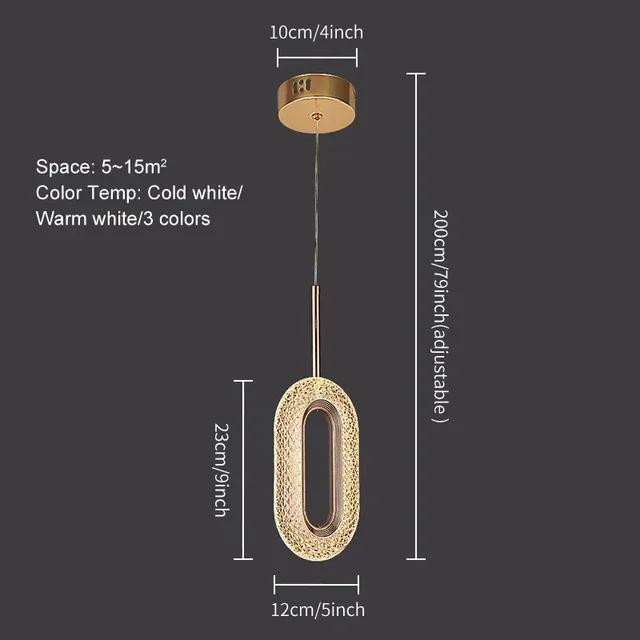 Modern Luxury Simple Ceiling Chandelier Retro Metal Bedhead Living Room Main Dining Room Bedroom Pendant Light Led Home Decor