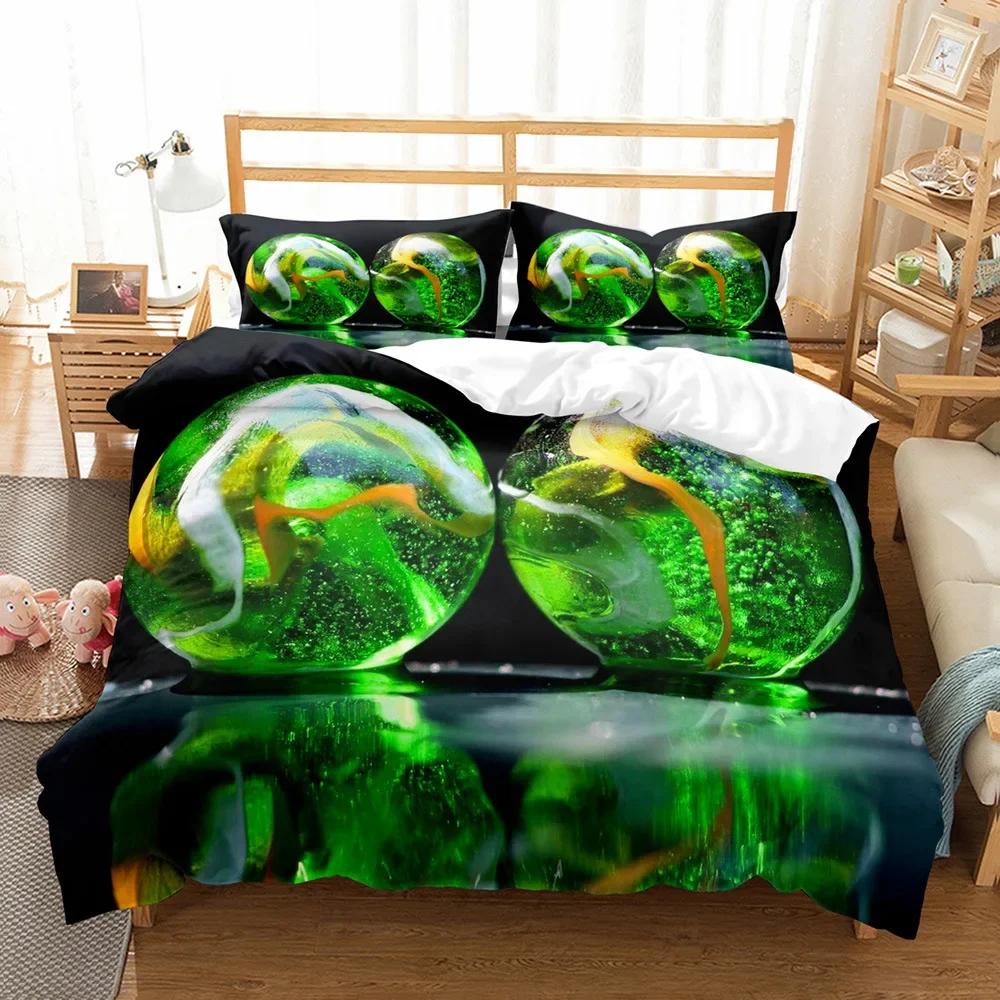 Nightmare Before Christmas  Duvet Cover with Pillow Cover Bed Sets Jack and Sally 3D Skull Christmas Bedding Set Bedroom Decor