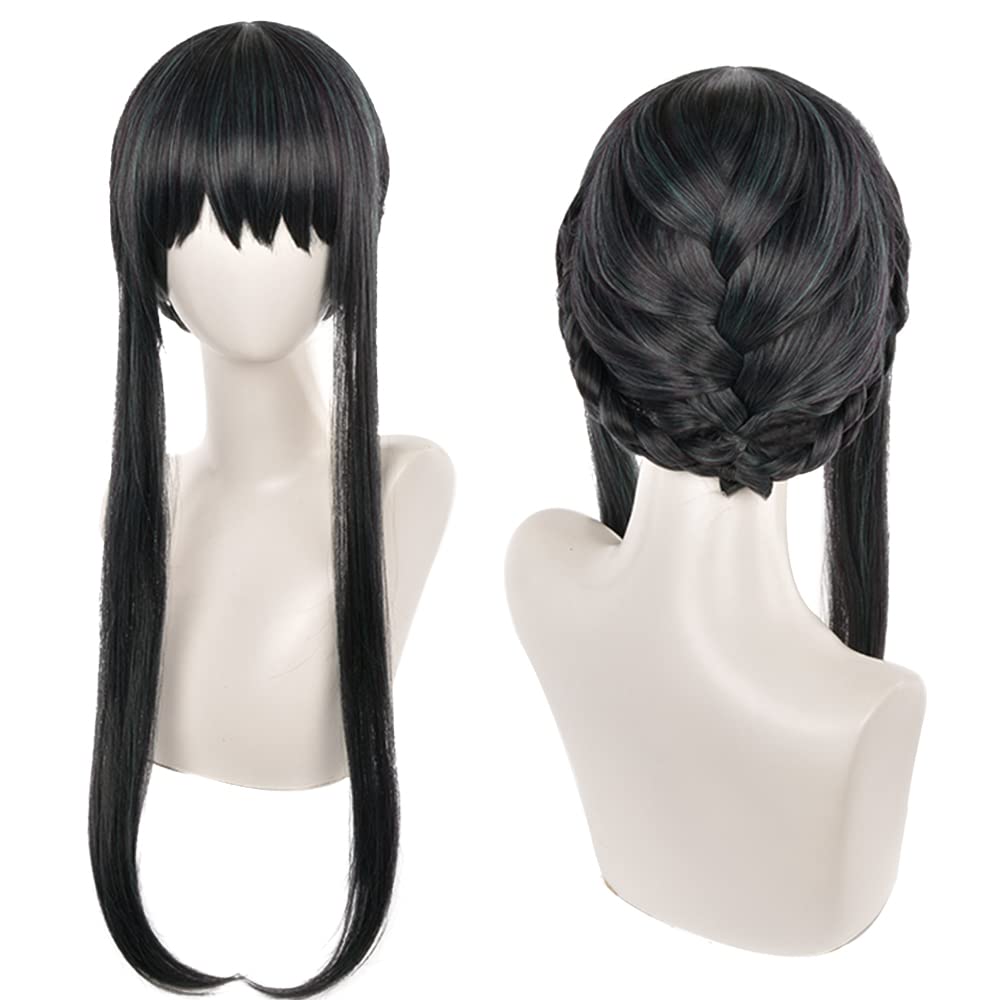 Angel Devil for Chainsaw Man Bangs Long Orange Brown Cosplay Wigs Halloween Costume Party AdultHair Wig