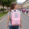 Kpop Dívčí batoh Vysokoškolský styl Velká kapacita Lehký Cestovní batoh Taška Třídílná sada