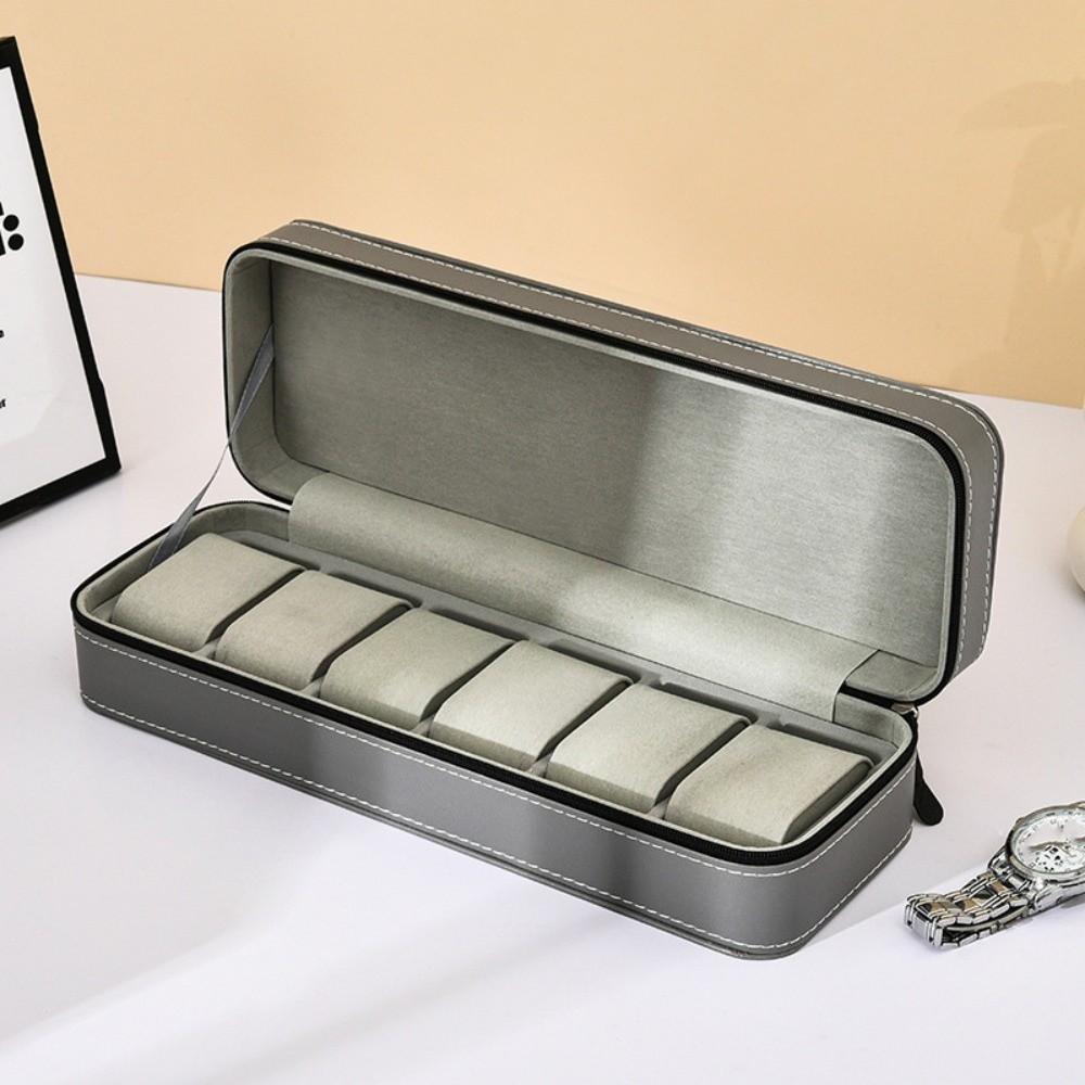 Zipper Watch Storage Box 6/10/12 Grids Watch Organizer Watch Display Box  Father's Day Gifts