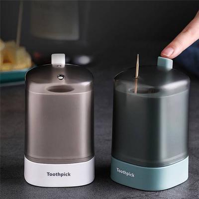 Home Push-type Automatic Toothpick Storage Box Non-slip Portable Transparent Pop-up Window Toothpick Storage Box MIT
