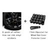 19/17mm 20pcs/set Car Wheel Nut Caps Protection Covers Caps Anti-Rust Auto Hub Screw Cover Car Tyre Nut Bolt Exterior Decoration