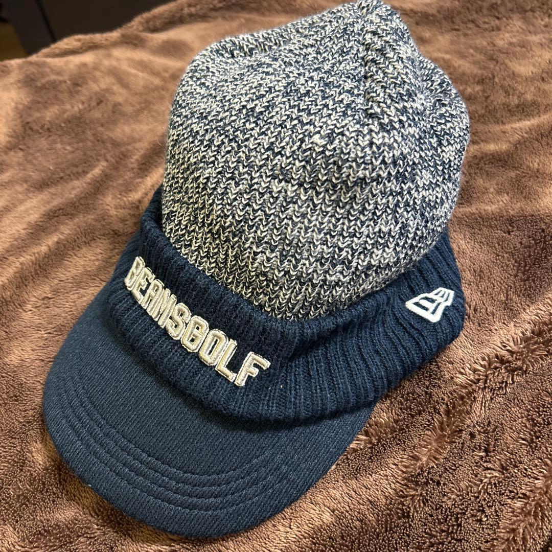 Used BEAMS GOLF knit hat