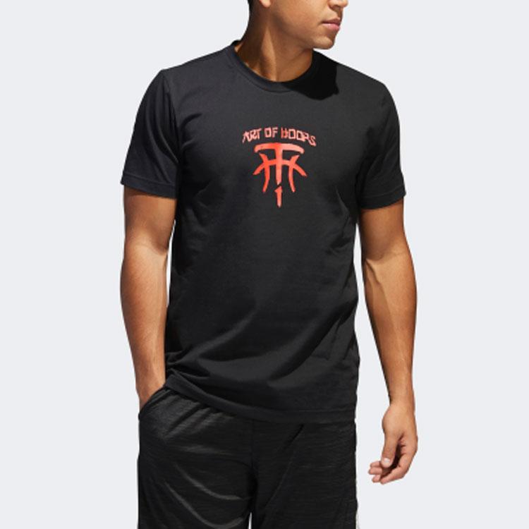 Adidas Tmac Chapter 3 Graphic Crew Neck T-Shirt Men Tops Black EI0364