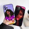 CJ88 Poppin Black Girl Soft Shell Phone Case for Xiaomi Poco C40 C50 C51 C55 C65 C71 C75 F3 F5 F6 F7 M2 M3 Pro Ultra