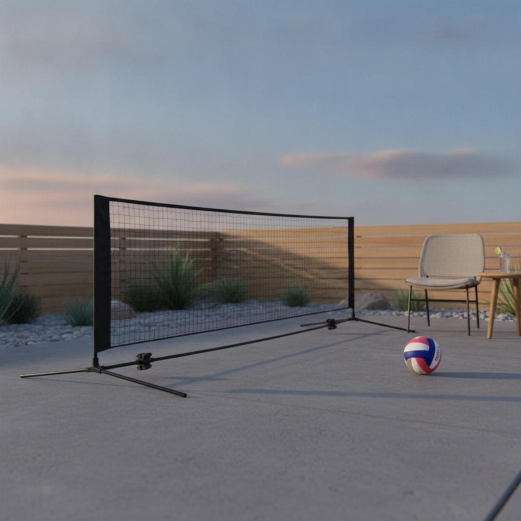 Badmintons Net with Stand Portable Foldable for Families,
