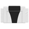 Vidaxl Headboard Cushion, Black and White, 90 Cm, Faux Leather