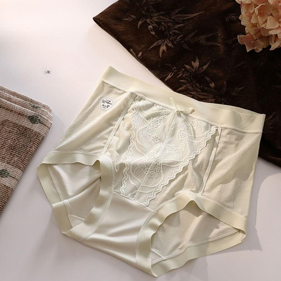 Unterwäsche für Damen Niedrig geschnittene Slips mit Schwarzpilz-Kanten Süß Einfach Modal Atmungsaktiv Dreieck Unterwäsche Slips