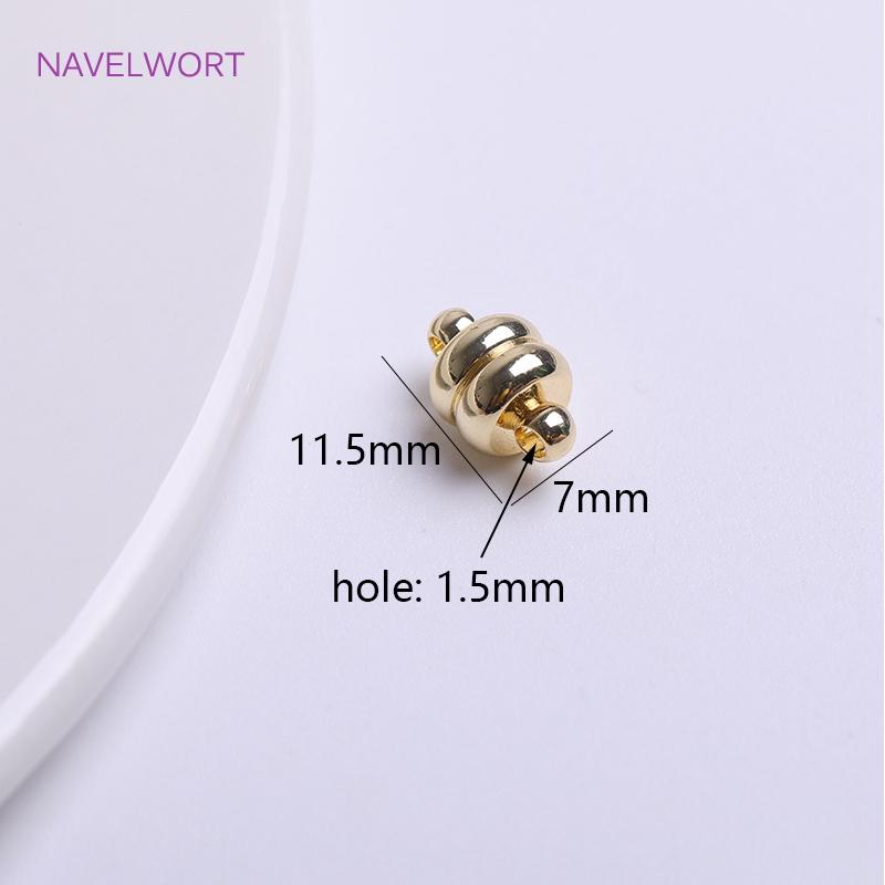 18K Gold Plating Brass Mag-Lok Magnetic Clasp Strong Magnetic Clasp Connector DIY Jewellery Making Supplies Wholesale