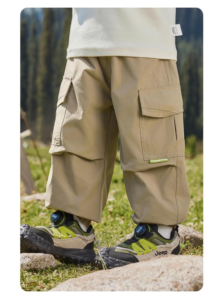 European Boy's Fleece-Lined Work Pants, Winter 2025 Children's Wear Collection