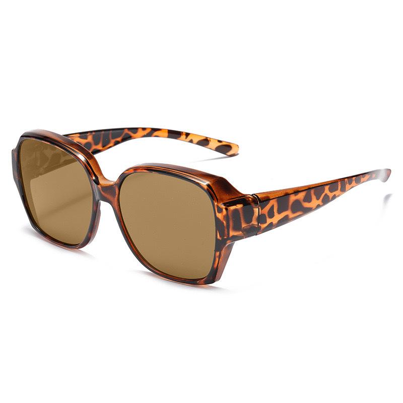 Sonnenbrille zum Überziehen über Brillen, polarisiert für Herren Damen, Wrap-Around-Brille UV400-Schutz für Fahren und Outdoor T01