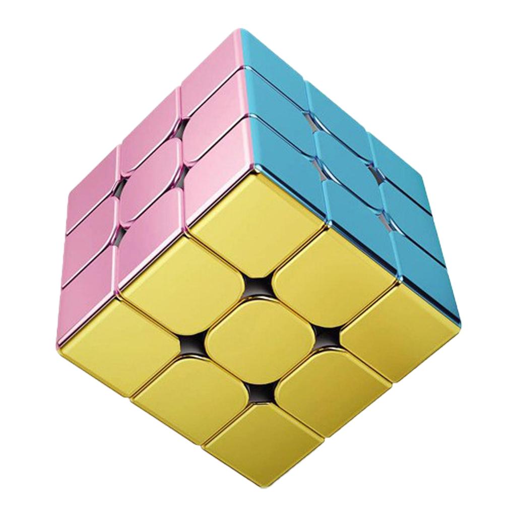 Macaron Cube Magic Cube Magic Cube Official WCA International Convention Standard Rotating Smooth 3D Puzzle Educational Toy Macaron (Metallic Version)