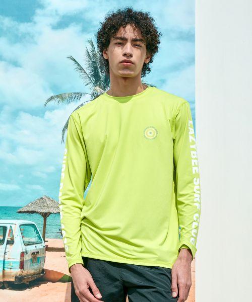 Leijibi Lettering 2 Loose Fit Long Sleeve (Running Gym Wear Workout) Top W 4 Colors (B Type)