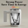 Self Stirring Mug with Lid Electric High Speed Mixing Cup Automatic Magnetic Cups for Coffee Milk Protein Powder At Home Office