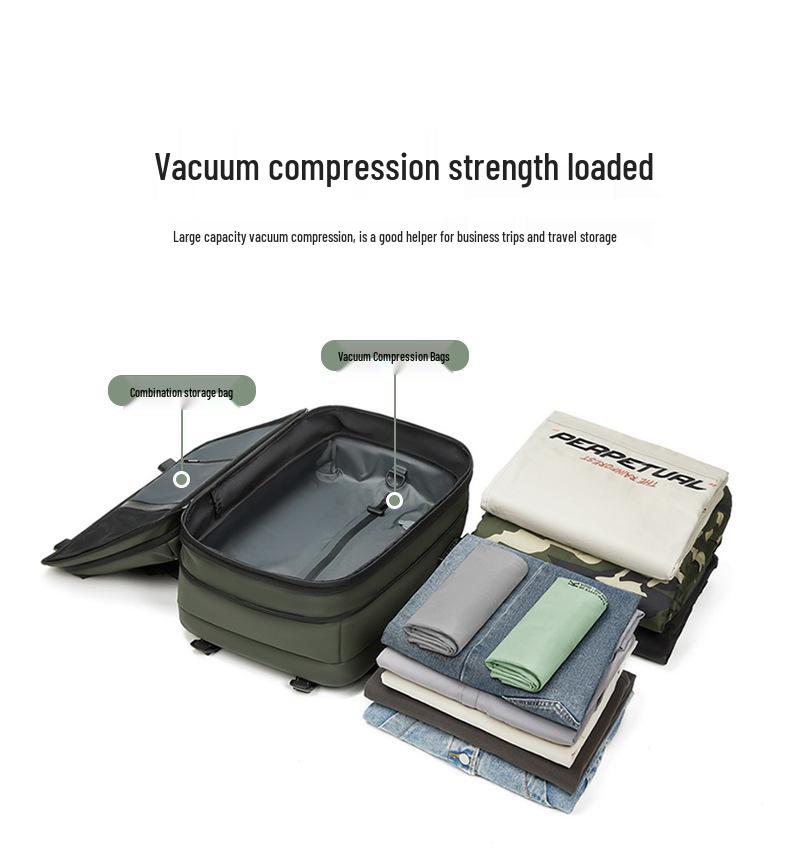 Men's Large-Capacity Multifunctional Backpack: Water-Repellent Travel and Laptop Bag