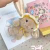 Cute Pudding Rabbit Plush Doll Hooded Little White Rabbit Doll Soothing Sleeping Doll Lop-Eared Rabbit Grab Machine