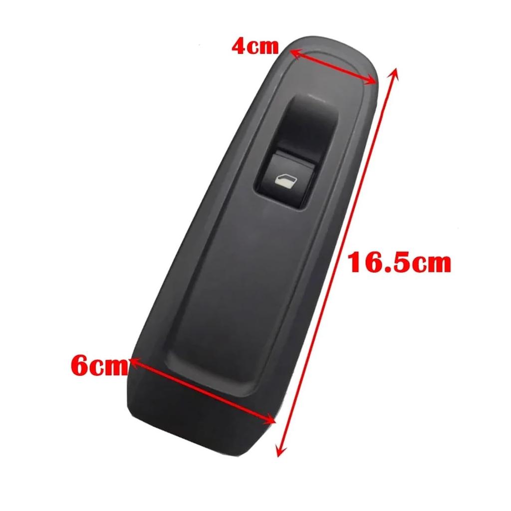 Car Window Lifter Power Window Switch, Push Button, Black, Manual Operation, Compatible for Peugeot 408 308S 2015-2019