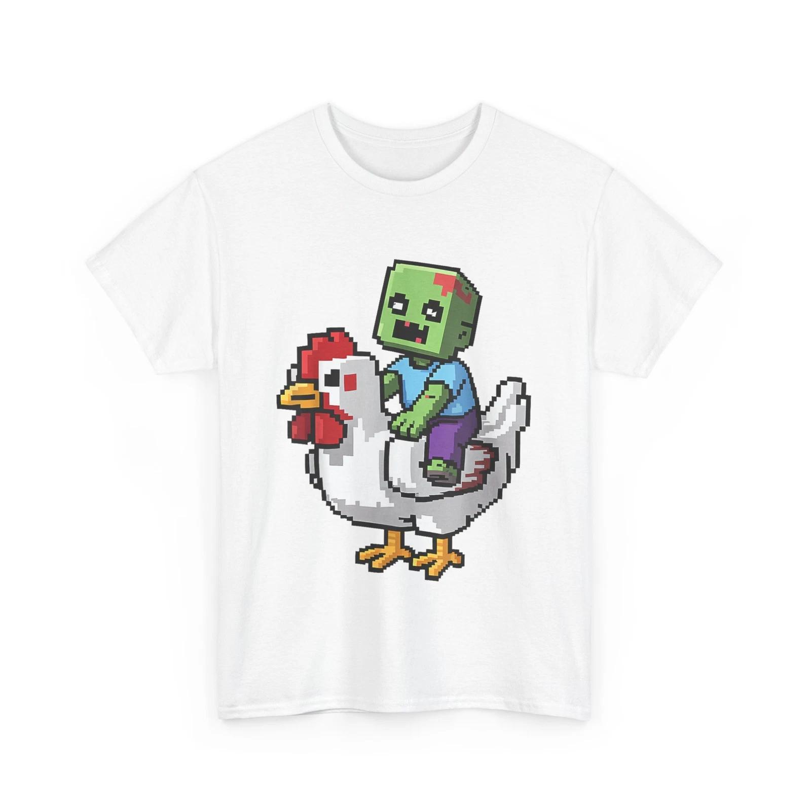 Рубашка жокея на курице, Для любителей жокеев на курице, Игровая смешная рубашка S