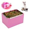 Rabbits Feeding Bowl Hanging Feeder for Small Pet Cage Hanging Food Bowl with Easy Install Screw for Hamster Guinea Pigs