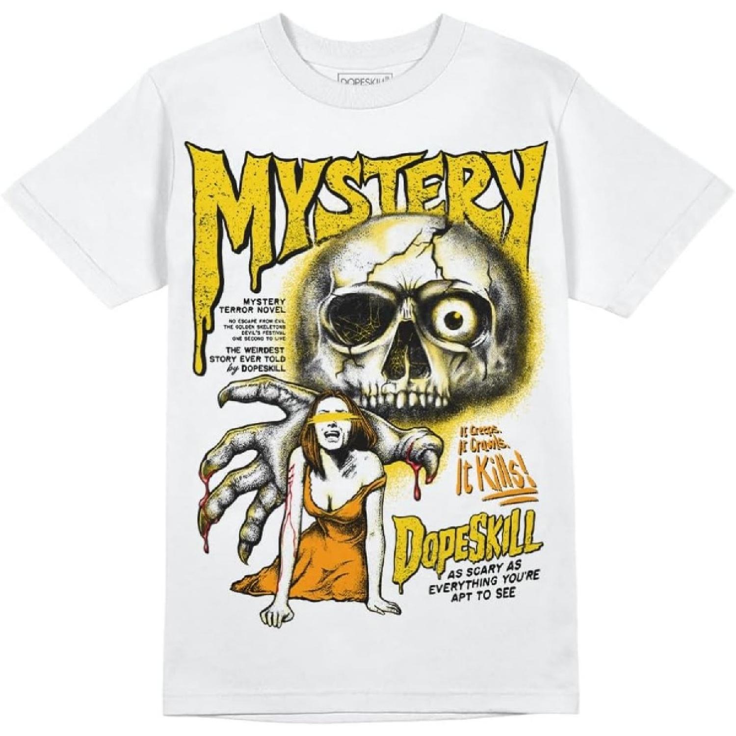 

DopeSkill Graphic Tee Urban Streetwear Hypebeast Hip Hop Men s T-Shirt Sneaker Colour Matching Shirts, Yellow Ochre - Mystery, Small XXXXXL білий