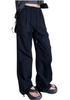 MRLuse Long Cargo Wide Adjustable Loose Plus with Perfect for Everyday and Comfortable and Easy To Move Size Women's Pants, Leg, Nylon, Waist, Fit,