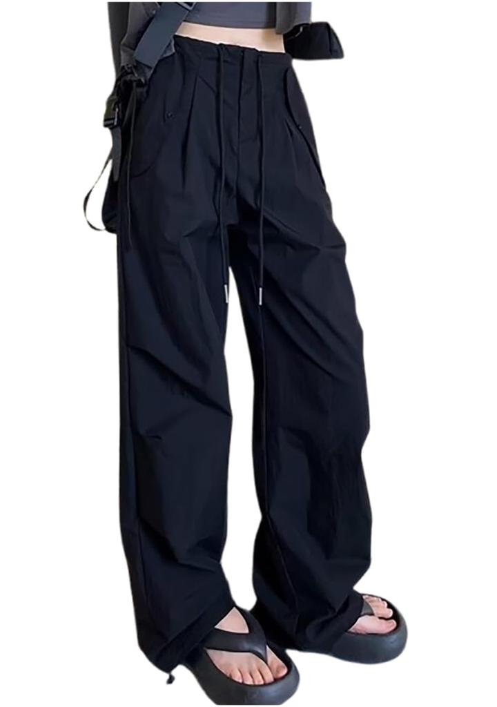 MRLuse Long Cargo Wide Adjustable Loose Plus with Perfect for Everyday and Comfortable and Easy To Move Size Women's Pants, Leg, Nylon, Waist, Fit,