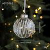 New 8CM Transparent Christmas Hanging Balls DIY Plastic Christmas Tree Ornament Christmas Hanging Ornament Wedding Party