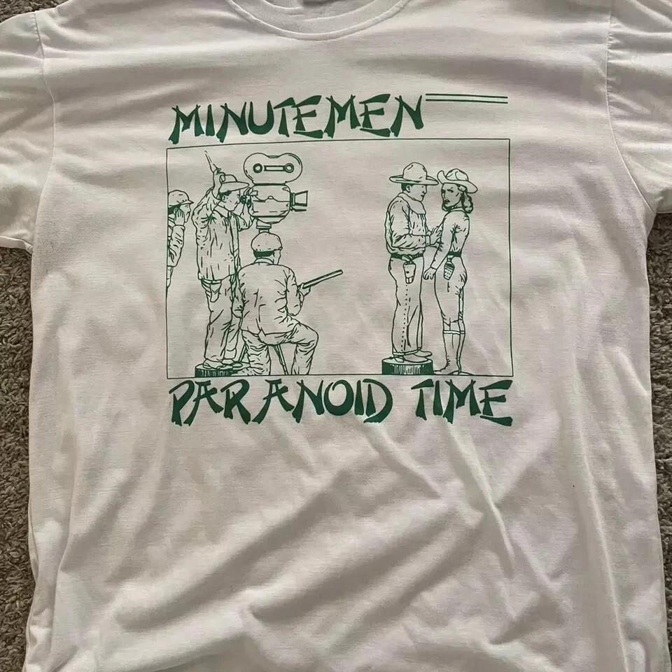 The Minutemen Band Paranoid Time White T Shirt Full Size S-5XL DM782 Unisex T-Shirt XL