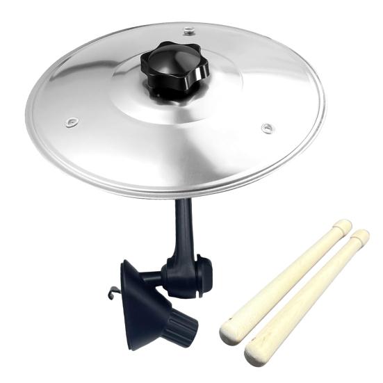 1/2 шт. Міні-тарілка для автомобіля, вентиляційний отвір, символ на автомобільній панелі приладів, барабанна тарілка креш з барабанними паличками, музичний інструмент, подарунок для меломанів, барабанщиків