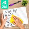 Scribbledo Double Sided Whiteboard Lined Dry Erase Board for Kids Ruled Writing Board Handwriting Practice Small White 9x12 Dry Erase Board with